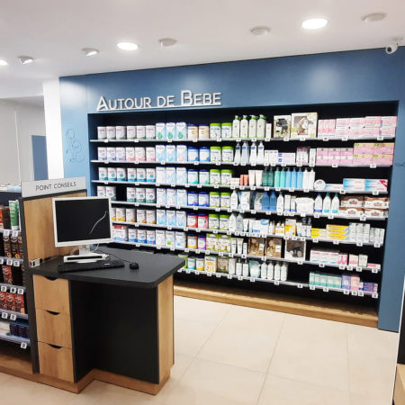 agencement-pharmacie-port-ouistreham-renovation-normandie-espace-bebe