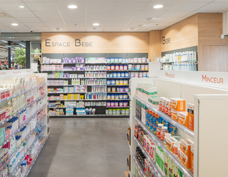 eclairage accentuation pharmacie