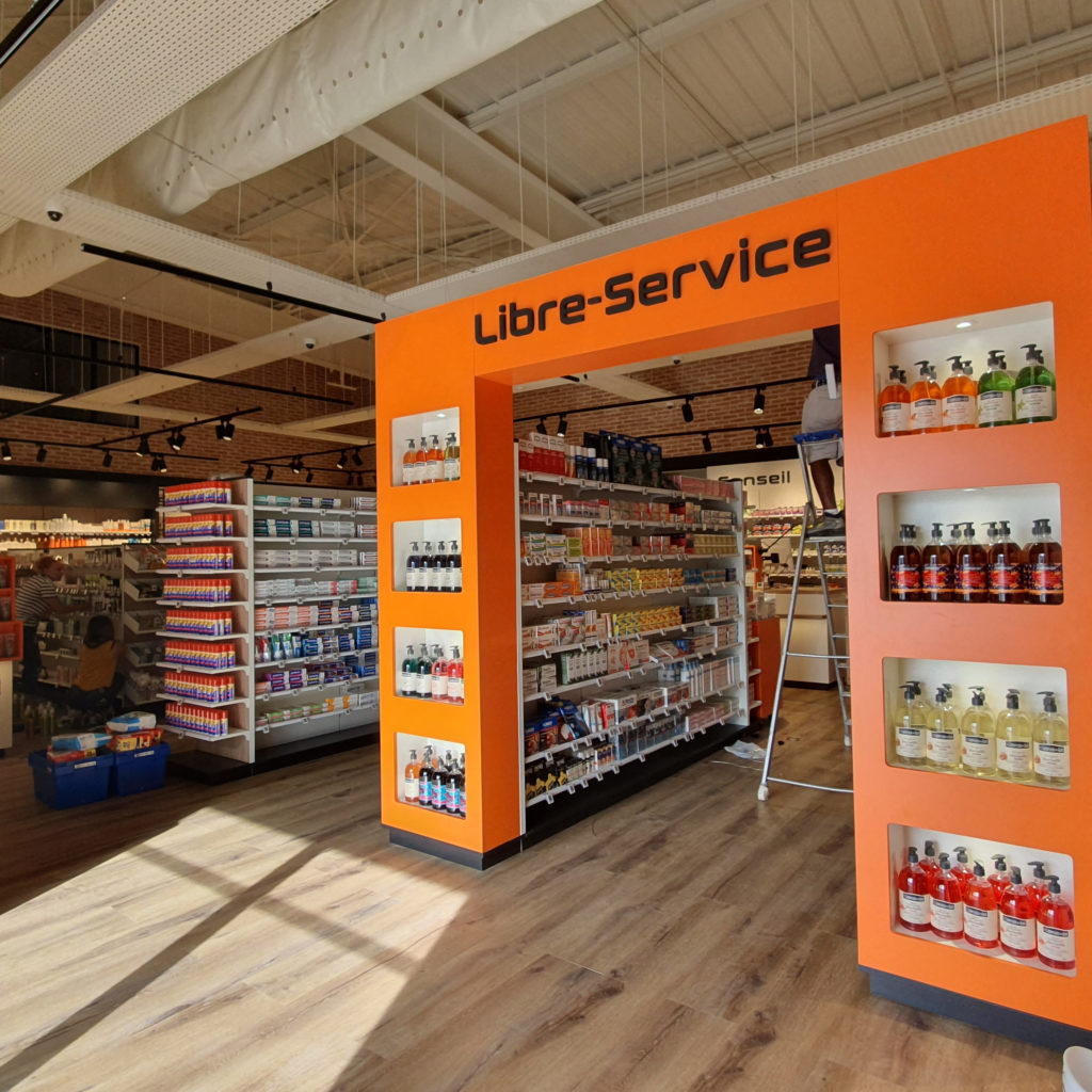 agenceur architecte interieur pharmacie france antilles libre service